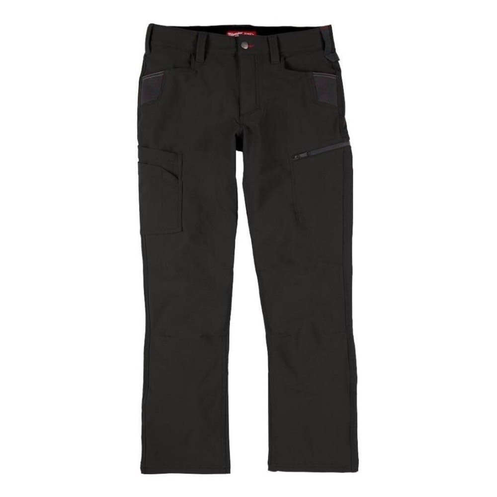 Milwaukee FreeFlex Tech Pants Black Straight Fit M651B 34x30 Mens Work Trousers